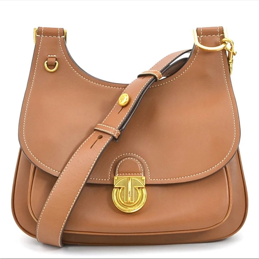 EUC Tory Burch James saddle crossbody bag & dust bag